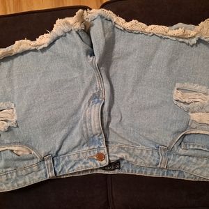 Denim shorts